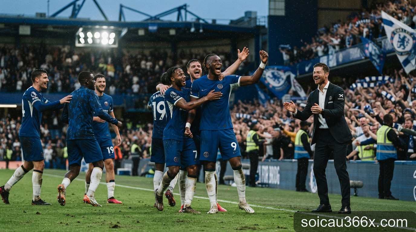Chelsea thắng nghẹt thở trận ra quân: Dấu ấn Xabi Alonso và hàng công thăng hoa