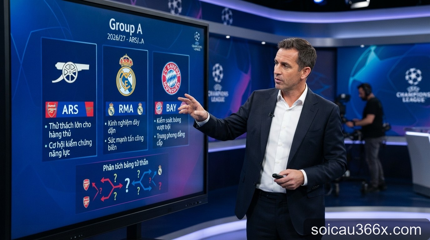 Kết quả bốc thăm Champions League 2026/27: Arsenal đối đầu 'tử thần' với Real Madrid và Bayern Munich - 2