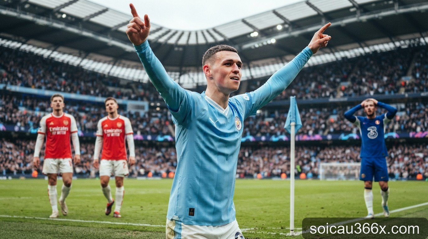 Premier League 2026/27: Man City độc chiếm ngôi đầu, Arsenal và Chelsea lộ diện vấn đề